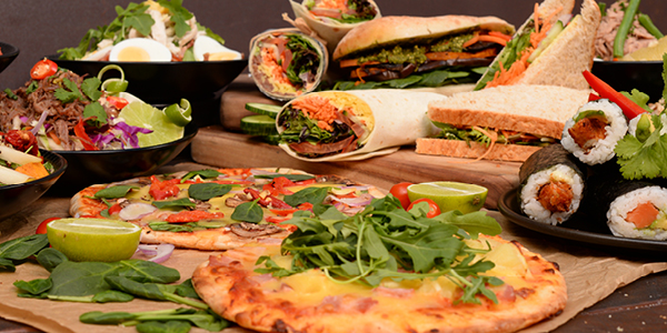 Food buffet at a restaurant.
